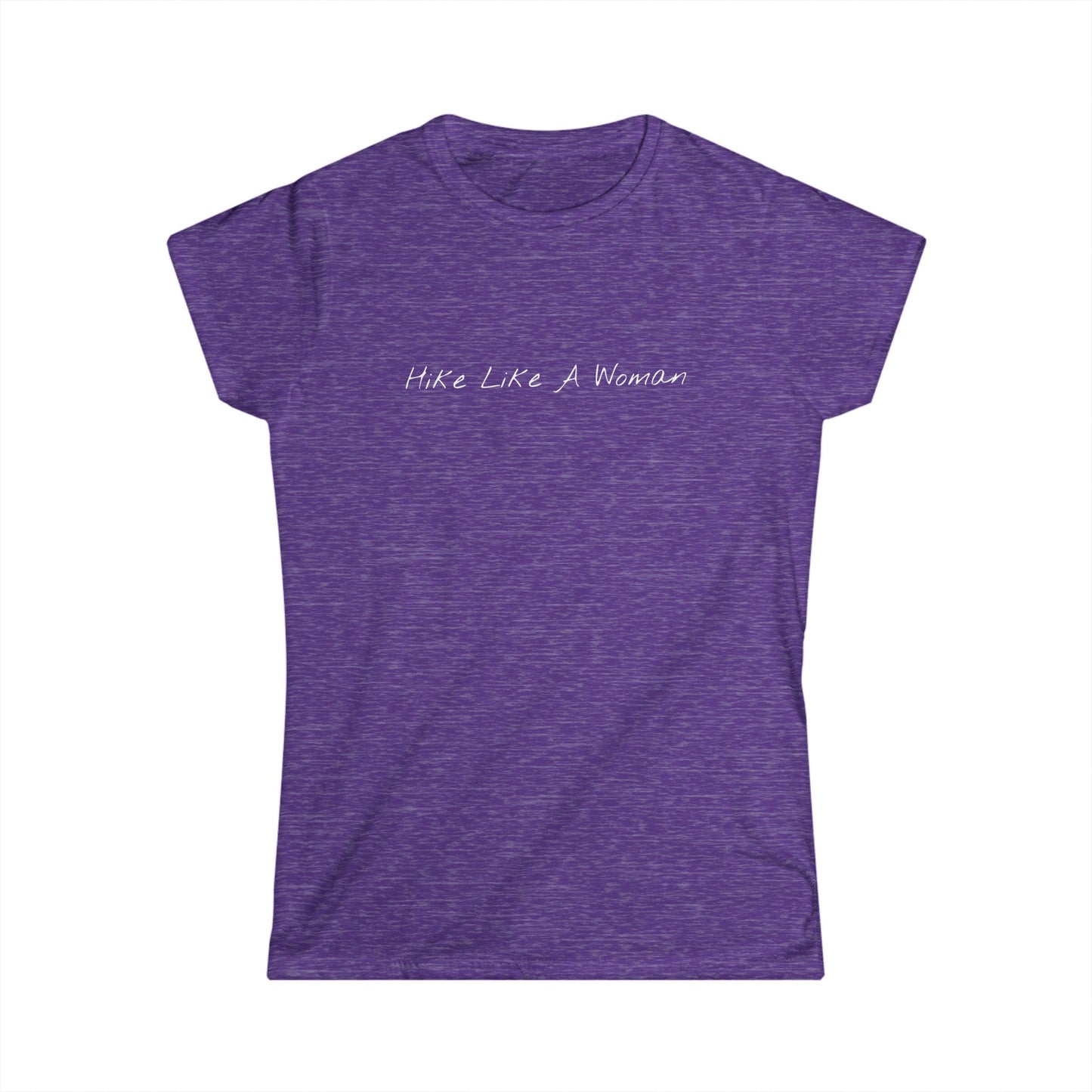 Hike Like A Woman Women's Softstyle Tee | Comfortable Hiking T-Shirt for Adventurers