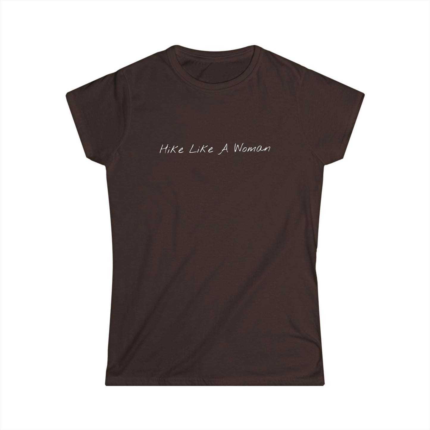 Hike Like A Woman Women's Softstyle Tee | Comfortable Hiking T-Shirt for Adventurers