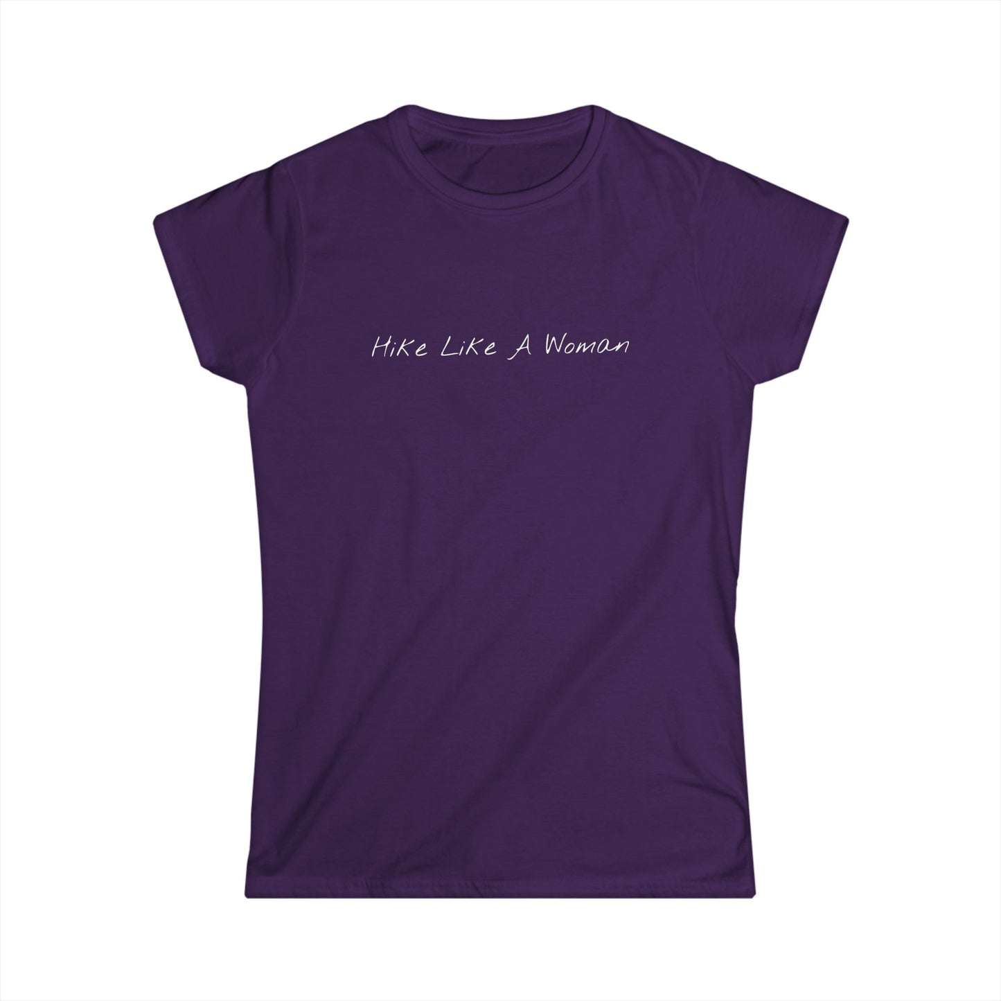 Hike Like A Woman Women's Softstyle Tee | Comfortable Hiking T-Shirt for Adventurers